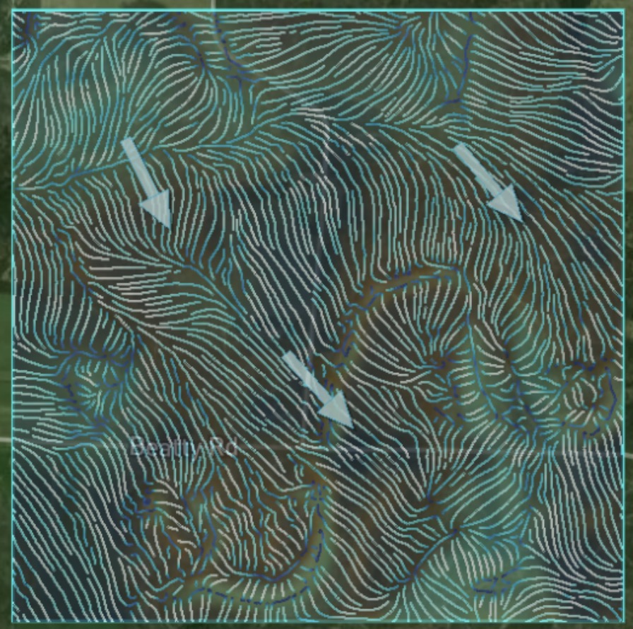 Wind and thermal flow overlay